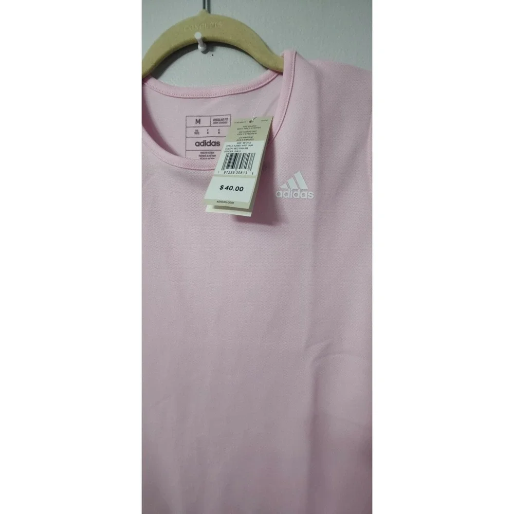 Adidas Girls Short Sleeve Dress The Brand With The 3 Stripes‎ Color Pink Size.L